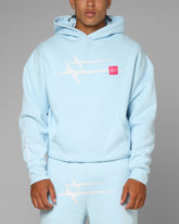 Loiter Hybrid Hoodie Light Blue