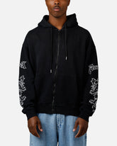 Avirex Goth Zip Hoodie Black